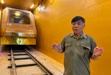 Tàu điện dát vàng thử nghiệm chạy ngầm tại Hà Nội