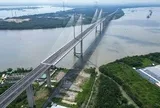 Cầu dây văng có tĩnh không cao nhất Việt Nam 'nằm chờ' cao tốc thông tuyến