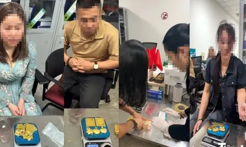 Hải quan sân bay Nội Bài phát hiện 5 hành khách cất giấu gần 13kg kim loại nghi là vàng