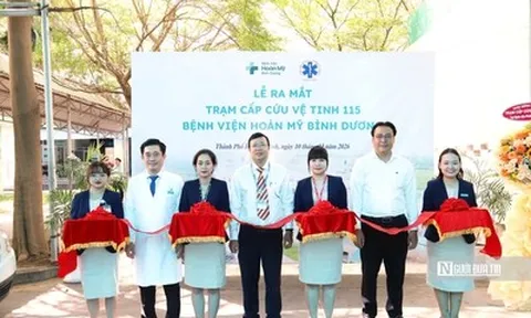 Bệnh viện Hoàn Mỹ Bình Dương ra mắt trạm cấp cứu vệ tinh 115