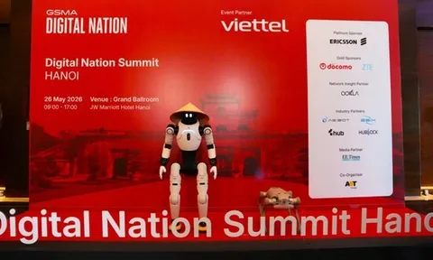 AGIBOT giới thiệu robot hình người tại Hội nghị Thượng đỉnh Quốc gia số GSMA Hà Nội 2026