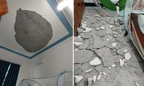 Bị mảng vữa trần nhà rơi trúng khi đang ngủ, bé 6 tháng tuổi tử vong thương tâm