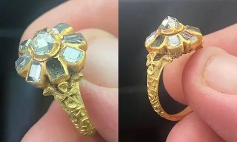 Dò kim loại, người đàn ông đào được chiếc nhẫn trị giá 704 triệu đồng