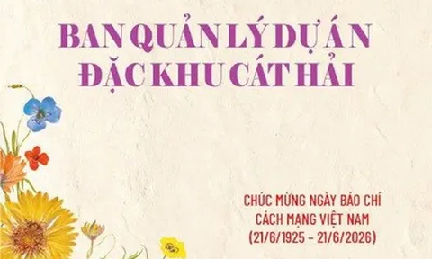 Ban quản lý Dự án đặc khu Cát Hải chúc mừng ngày Báo chí Cách mạng Việt Nam 21/6