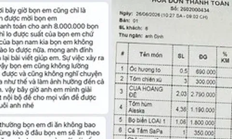 Thực hư vụ thanh niên mời bạn gái ăn tôm hùm, cua hoàng đế hết hơn 16 triệu đồng rồi không thanh toán