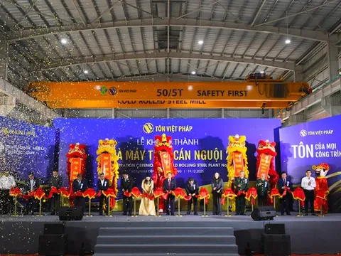 Tôn Việt Pháp khánh thành Nhà máy Thép cán nguội số 2: Khẳng định vị thế, bứt phá kỷ nguyên mới