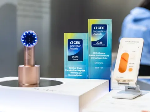 Kolmar Korea giành Giải thưởng đổi mới sáng tạo tốt nhất tại CES 2026 ở hạng mục Công nghệ làm đẹp, một cột mốc toàn cầu đầu tiên của ngành mỹ phẩm