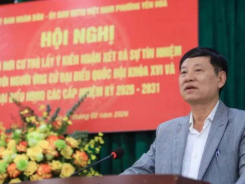 100% cử tri nhất trí giới thiệu ông Nguyễn Hữu Chính ứng cử đại biểu HĐND Tp.Hà Nội