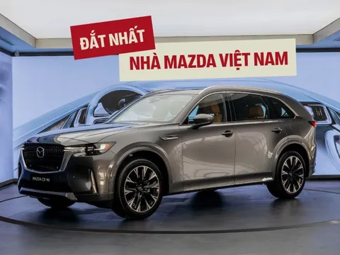 Mazda CX-90 chốt giá 2,479 tỷ đồng tại Việt Nam: Nội thất 'cận sang', động cơ hybrid cắm sạc 323 mã lực, AWD, cạnh tranh Teramont