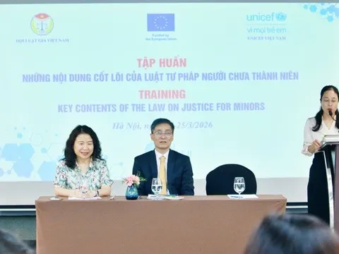 Hội Luật gia Việt Nam thúc đẩy tiếp cận nhân văn của Luật Tư pháp người chưa thành niên