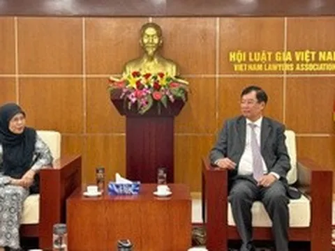 Phó Chủ tịch Hội Luật gia Việt Nam tiếp Chủ tịch Hiệp hội Luật Đông Nam Á