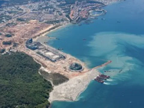 Diện mạo Trung tâm Hội nghị APEC ở Phú Quốc dần lộ diện sau 10 tháng thi công