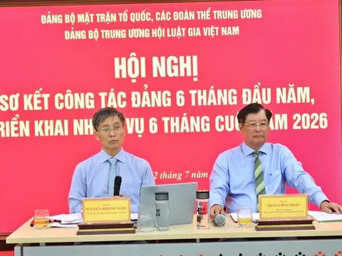 Đảng bộ Trung ương Hội Luật gia Việt Nam sơ kết công tác Đảng 6 tháng đầu năm