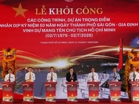 TP.HCM khởi công 8 dự án hơn 253.000 tỷ kỷ niệm 50 năm thành phố mang tên Bác