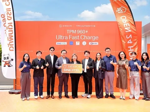 ZEEKR, TPM Automotive và SINEXCEL cùng xây dựng trạm sạc cấp megawatt nhanh nhất Thái Lan