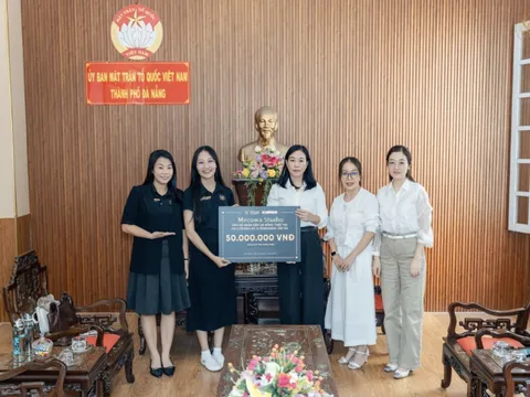 Mecowa Studio đồng hành cùng Ủy ban Mặt trận Tổ quốc TP. Đà Nẵng, ủng hộ 50 triệu đồng khắc phục hậu quả bão số 2